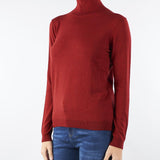 Maglia Dolcevita Rubino in filato di seta e lana KIKU 8 MAX MARA WEEKEND 