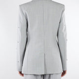 Blazer Grigio in tela stretch con cristalli MLLPASSO 1 MARELLA 