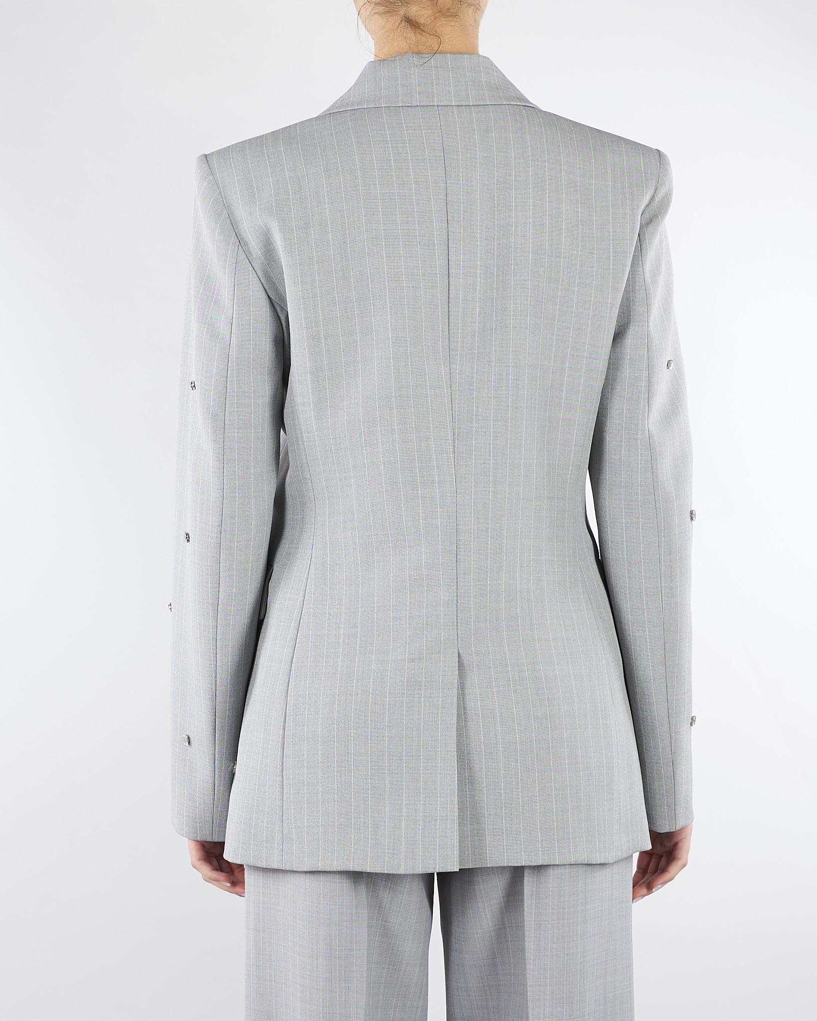 Blazer Grigio in tela stretch con cristalli MLLPASSO 1 MARELLA 