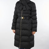 Piumino Nero in tessuto vela jacquard PI84D56E2 110 ELISABETTA FRANCHI 