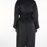 Cappotto Nero midi doppiopetto in lana Resina RESINA 13 MAX MARA WEEKEND 