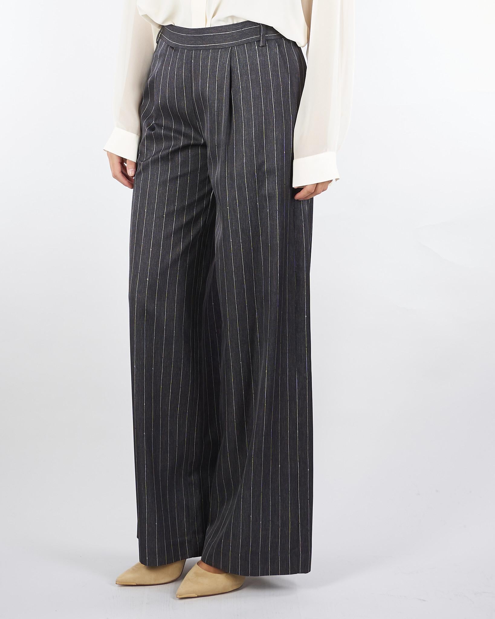 Pantaloni Antracite gessati D47EP069EB3 MFA83 ERMANNO BY ERMANNO SCERVINO 