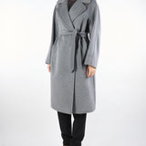Cappotto Grigio  midi doppiopetto in lana Resina RESINA 11 MAX MARA WEEKEND 