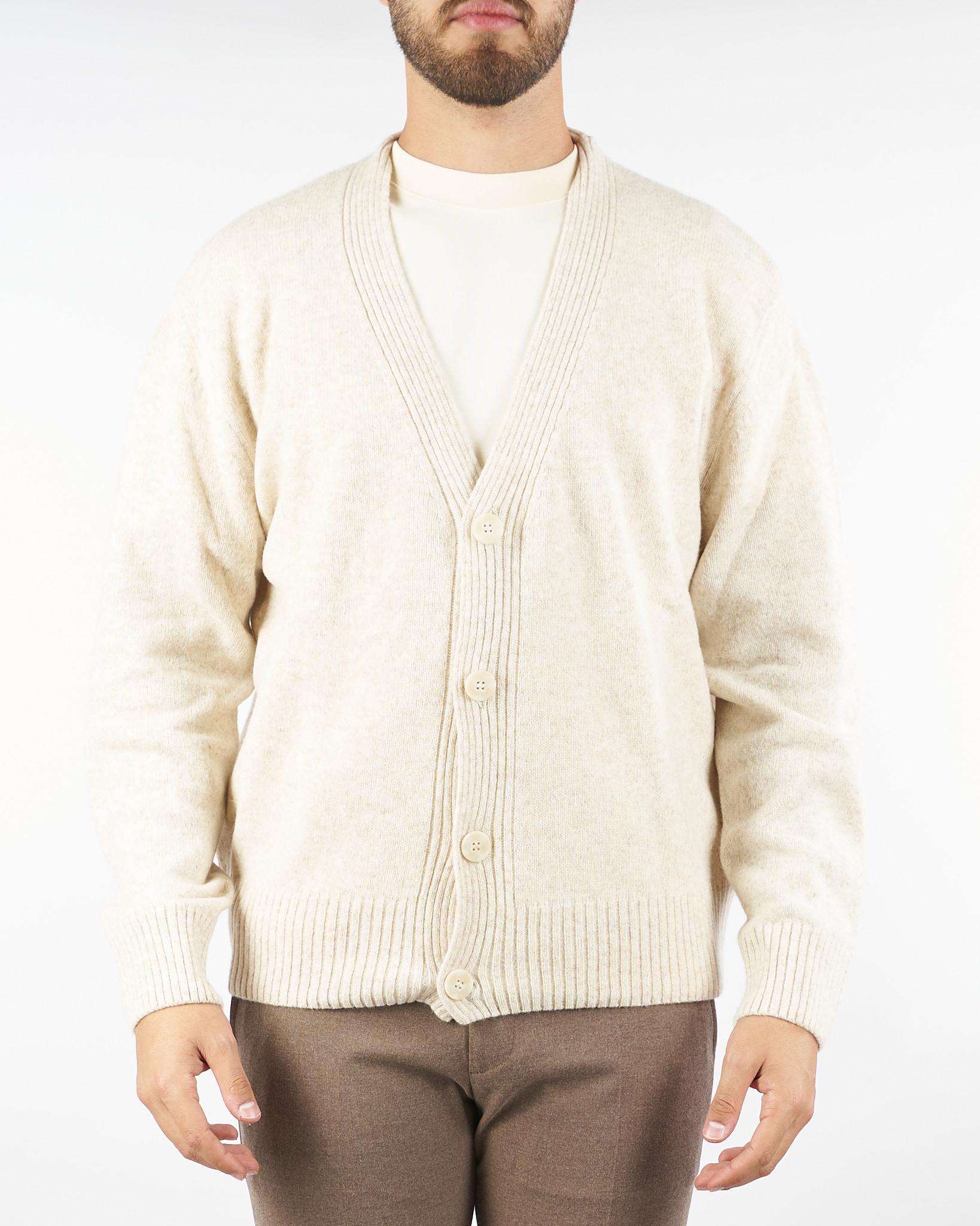 Cardigan Panna Melange in lana MA3405 2 I'M BRIAN 