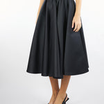 Gonna Nero a corolla in duchesse FARNETO 2 MAX MARA STUDIO 