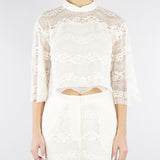 Blusa Burro in pizzo macramè TP2900 59 TWIN SET 