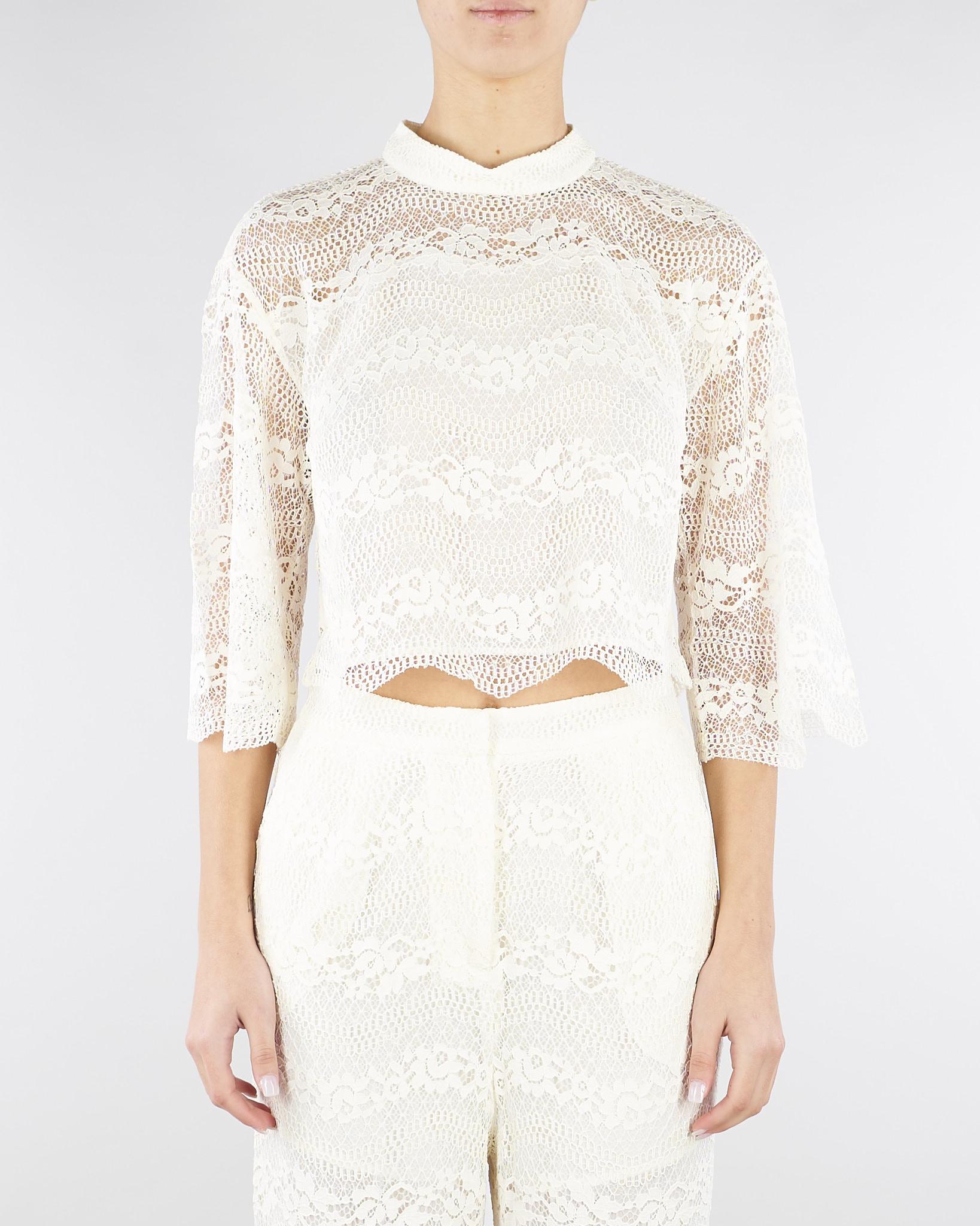 Blusa Burro in pizzo macramè TP2900 59 TWIN SET 