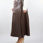 Gonna Cioccolato in ecopelle GO00701TEPL0013 V0746 SIMONA CORSELLINI 