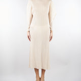 Abito Crema midi plissettato M6PY18 824 MEIMEIJ 