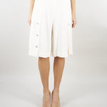 Short Bianco in misto lino e viscosa stretch MLMACAICI 4 MARELLA 
