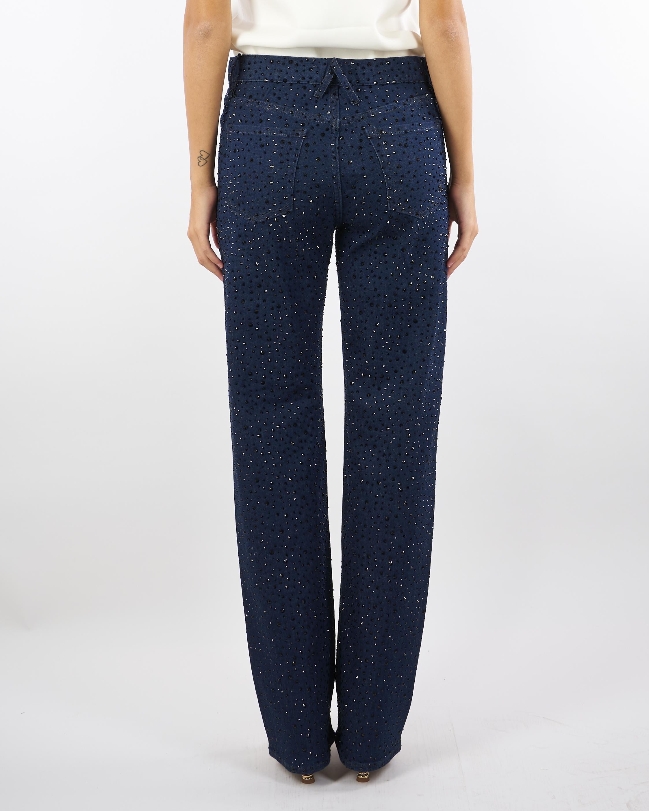 Jeans Denim Mila straight fit con strass 452P530 83 CYCLE 