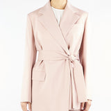 Giacca Rosa in lana con cintura TESO 4 MAX MARA WEEKEND 