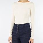 Body Crema corsetto stretch a maniche lunghe 2C1642A658 W405 PATRIZIA PEPE 