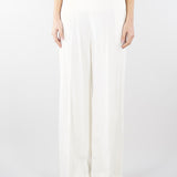 Pantaloni Bianco a palazzo ricamati TE2023 381 TWIN SET 