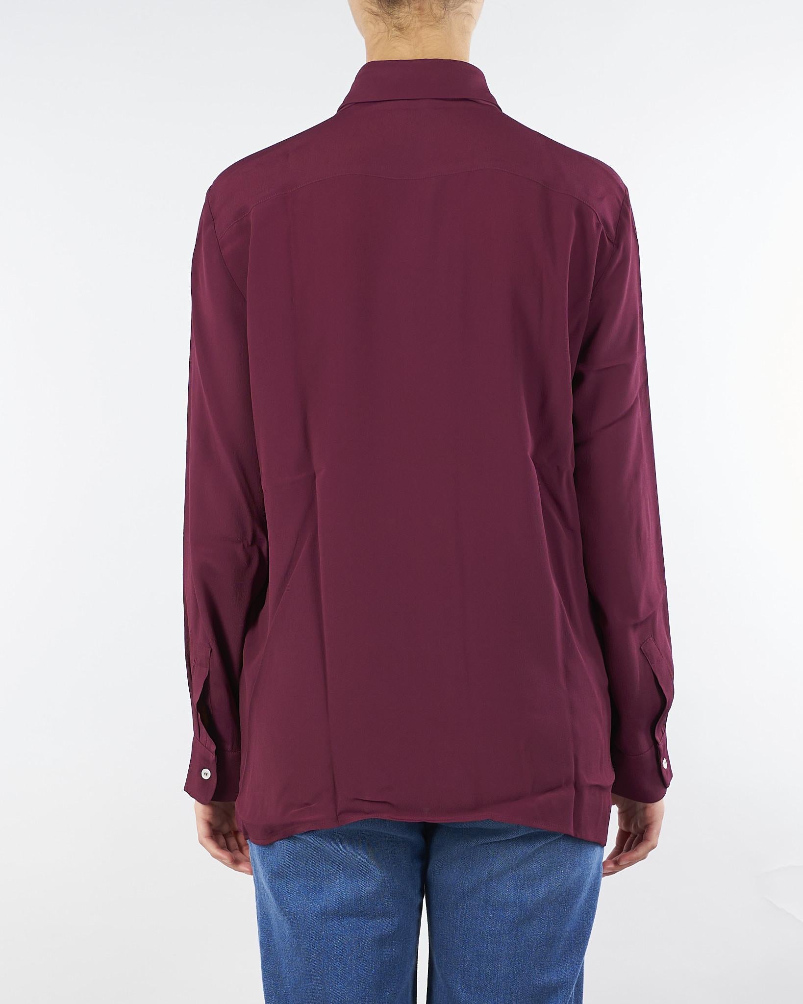 Camicia Bordeaux in crepe misto seta CABIRIA 10 MARELLA 