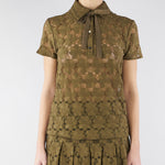 Blusa Verde Olio in pizzo MSTVELLO 1 MAX MARA STUDIO 