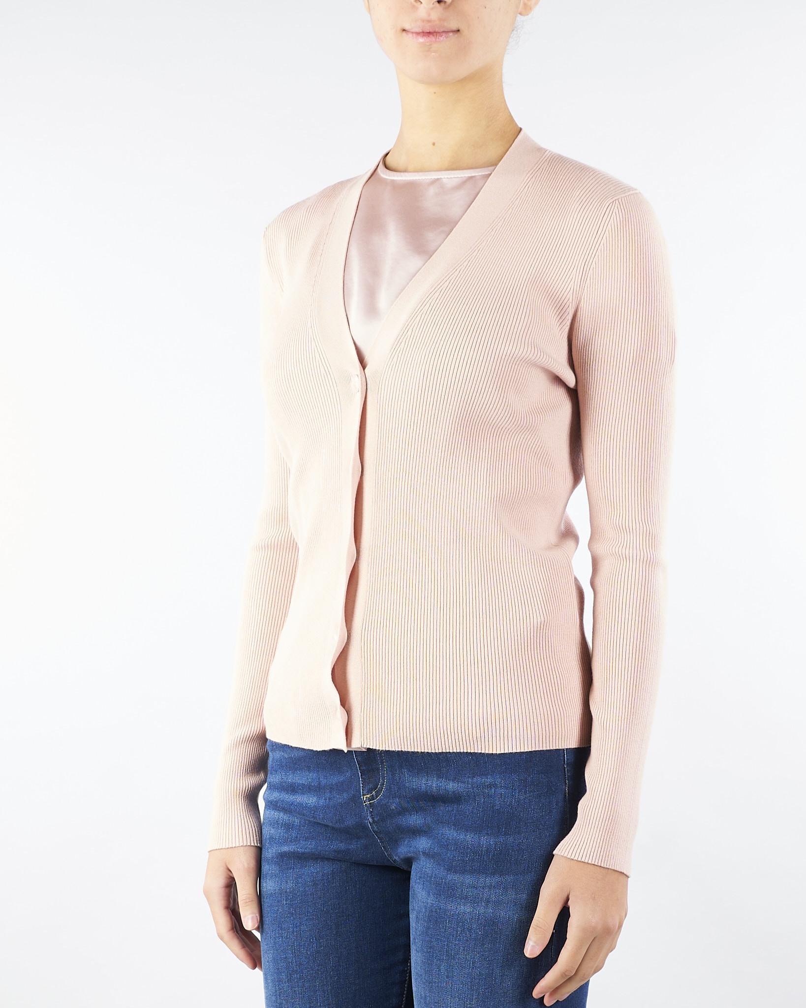 Cardigan Rosa a V in viscosa GABRIEL 11 MAX MARA WEEKEND 