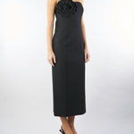 Abito Nero a bustier in gabardina stretch DOMEZ 5 MARELLA 