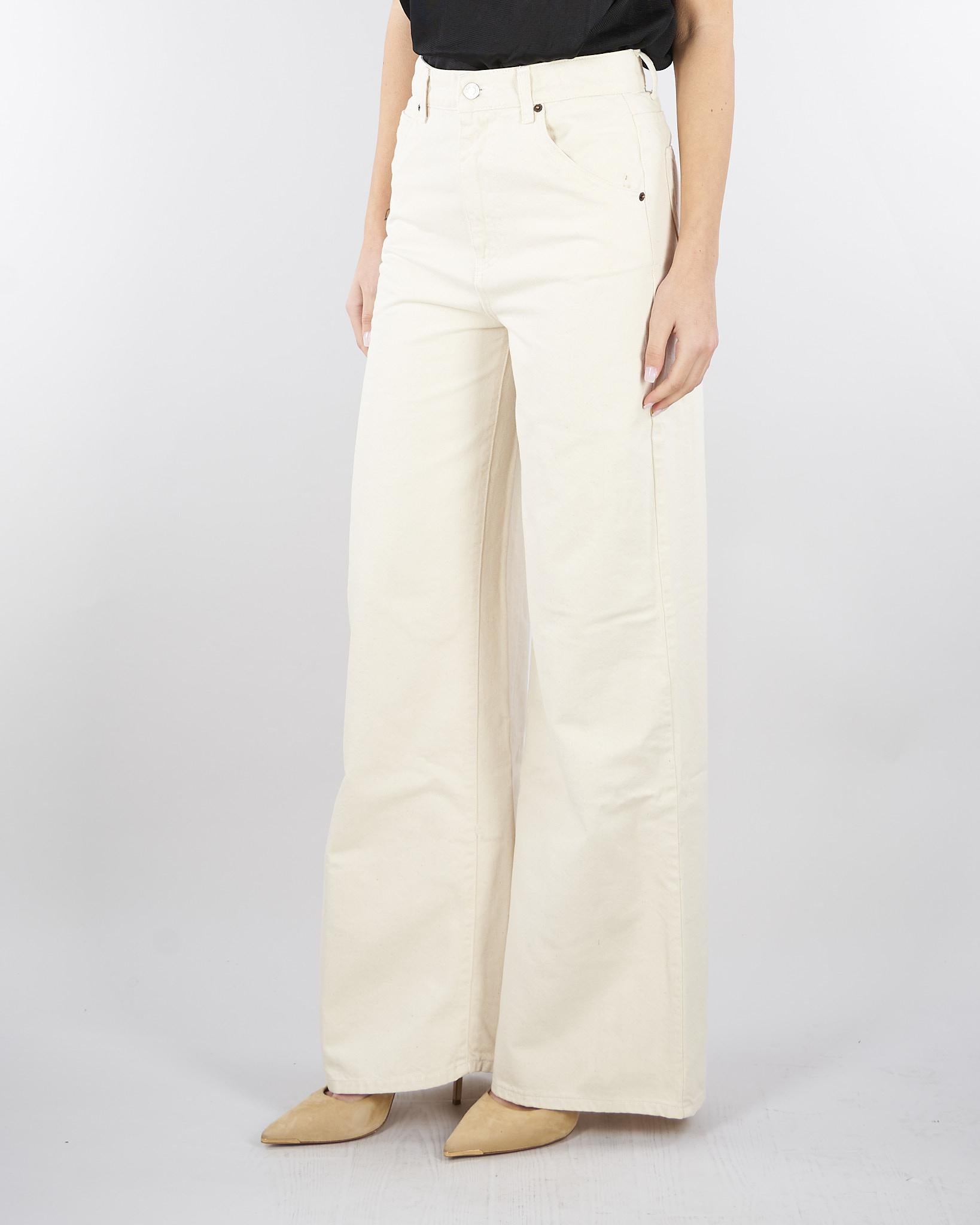 Jeans Vaniglia in bull di cotone DAB5078 5 VICOLO 