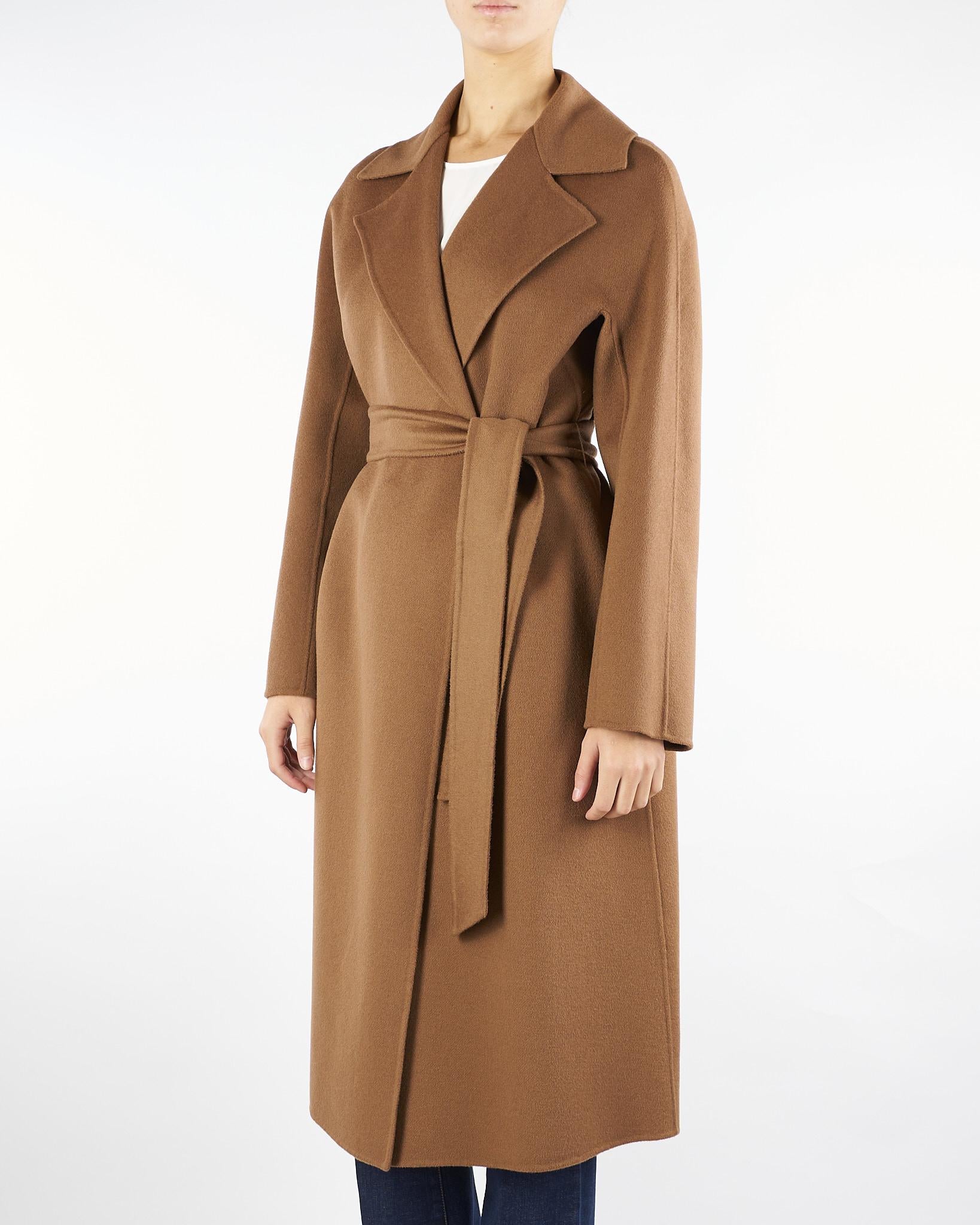 Cappotto Caramello in lana, cachemire e seta CLES 58 MAX MARA STUDIO 