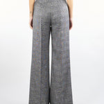 Pantalone Bianco-Nero microfantasia con paillettes ACTPA024PA3020 00 ACTUALEE 