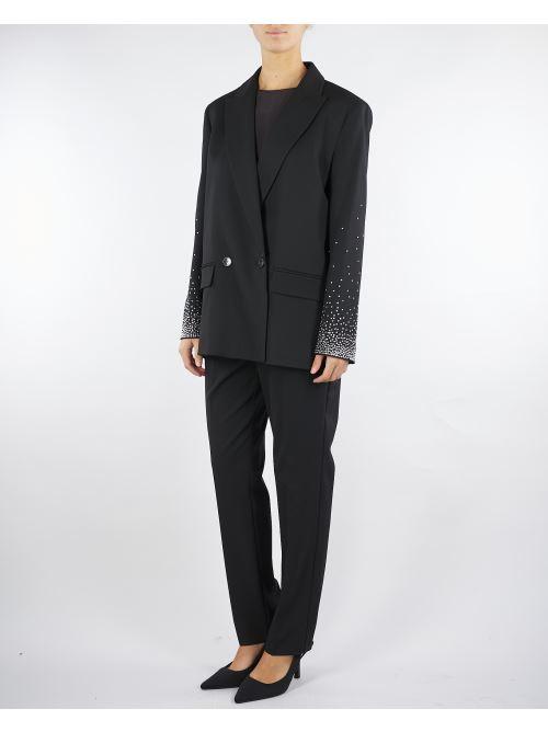 Pantalone Nero chino in tessuto stretch OPACO 1 MARELLA 