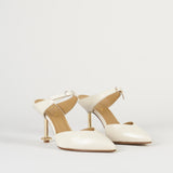 Slingback Gesso in pelle con tacco gold W227 30 WO MILANO 