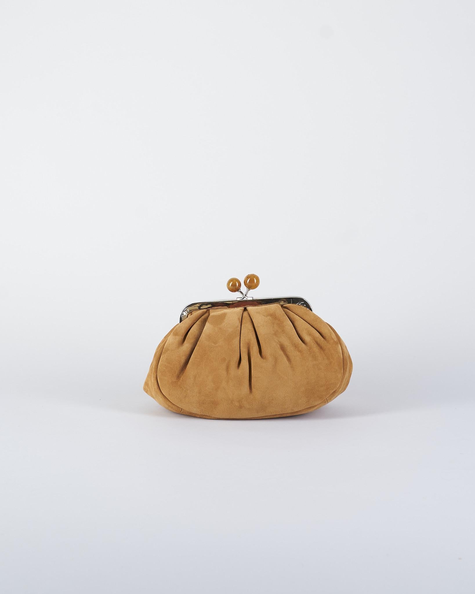 Borsa Cammello Pasticcino Bag Small in suede VALOIS 2 MAX MARA WEEKEND 