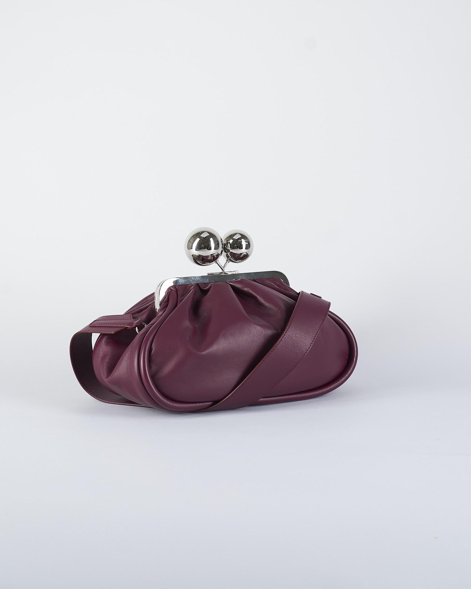 Borsa Bordeaux Pasticcino Bag medium in nappa lucida MILVANEW 74 MAX MARA WEEKEND 