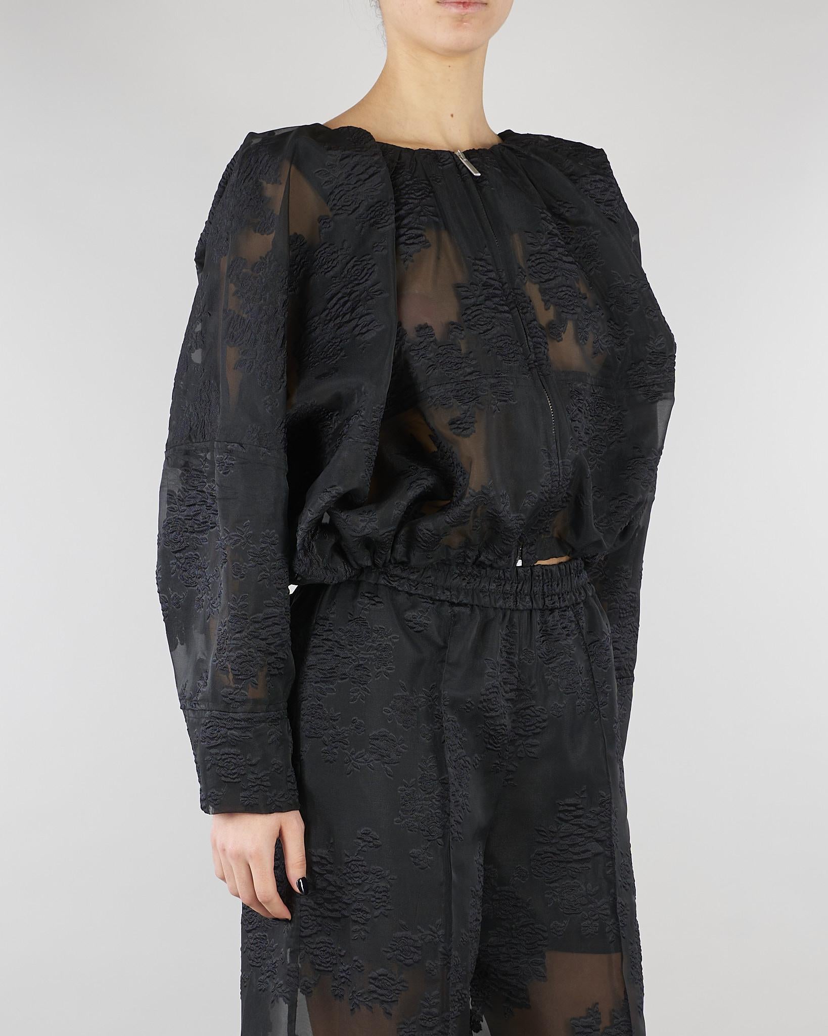 Bomber Nero con ricami M6ER00 100 MEIMEIJ 