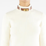 Maglia Milk in misto lana con cinturino gioiello MK05S56E2 DZ9 ELISABETTA FRANCHI 
