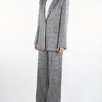 Blazer Nero-Bianco microfantasia con pailletets ACTGC010GI1051 00 ACTUALEE 