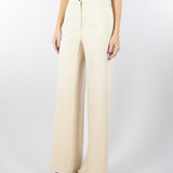Pantalone Crema wide leg