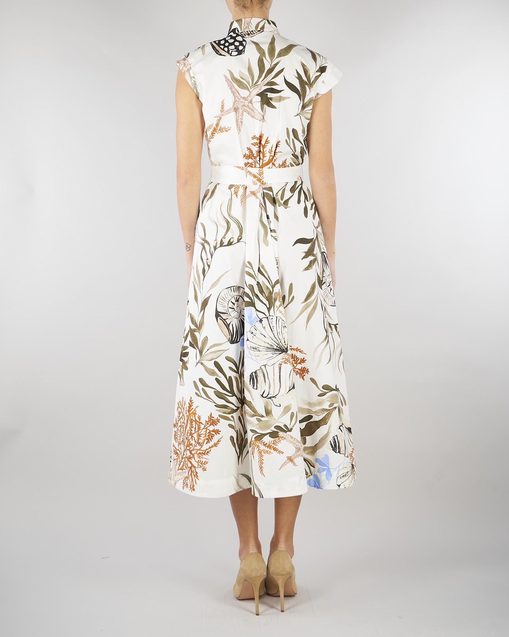 Chemisier Bianco in cotone stretch MLLPADANA 1 MARELLA 