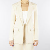 Blazer Burro con chiusura catena in metallo