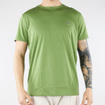 T-shirt Verde Mela in cotone Pima TH6709 02M LACOSTE 