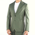 Abito Verde in tessuto Solaro monopetto 3832A3728253140 37 MANUEL RITZ 