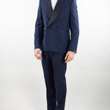 Abito smocking doppiopetto in fresco lana Manuel Ritz