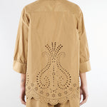 Camicia Biscotto con ricamo laser M6PD00 296 MEIMEIJ 