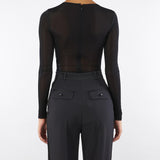Body Nero in jersey con dettaglio gioiello BO01657E2 110 ELISABETTA FRANCHI 