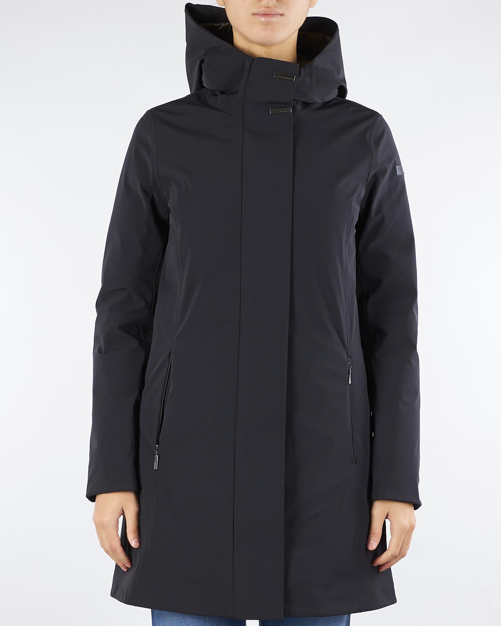 Giubbotto Nero Montecristo Floating Long Wom Jkt<BR/> W25511 10 RRD 