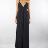 Tuta Nero con spalline ad incrocio TF0362 99 VICOLO 