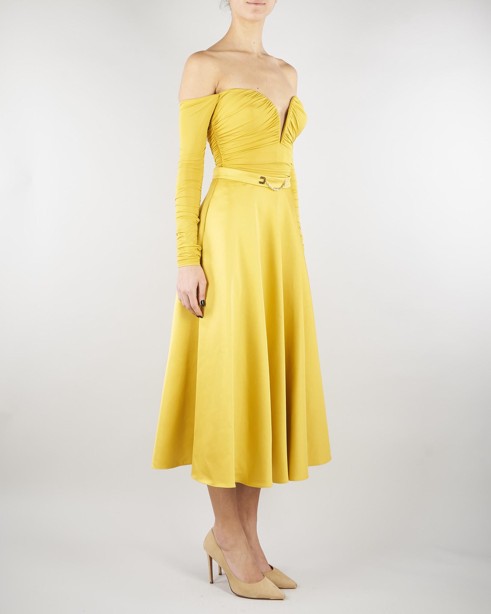 Body Sun in jersey crêpe leggero con drappeggi BO01561E2 EV4 ELISABETTA FRANCHI 
