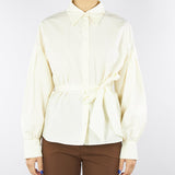 Camicia Crema in taffettà