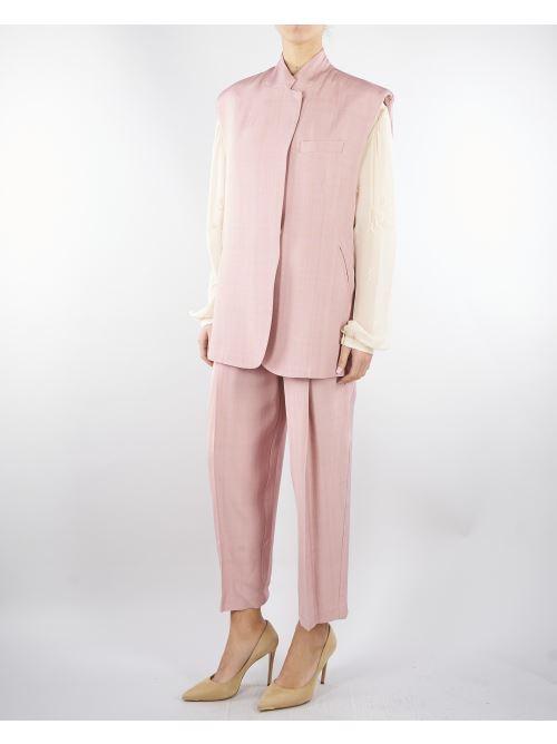 Pantalone Rosa con pences M6PW00 423 MEIMEIJ 