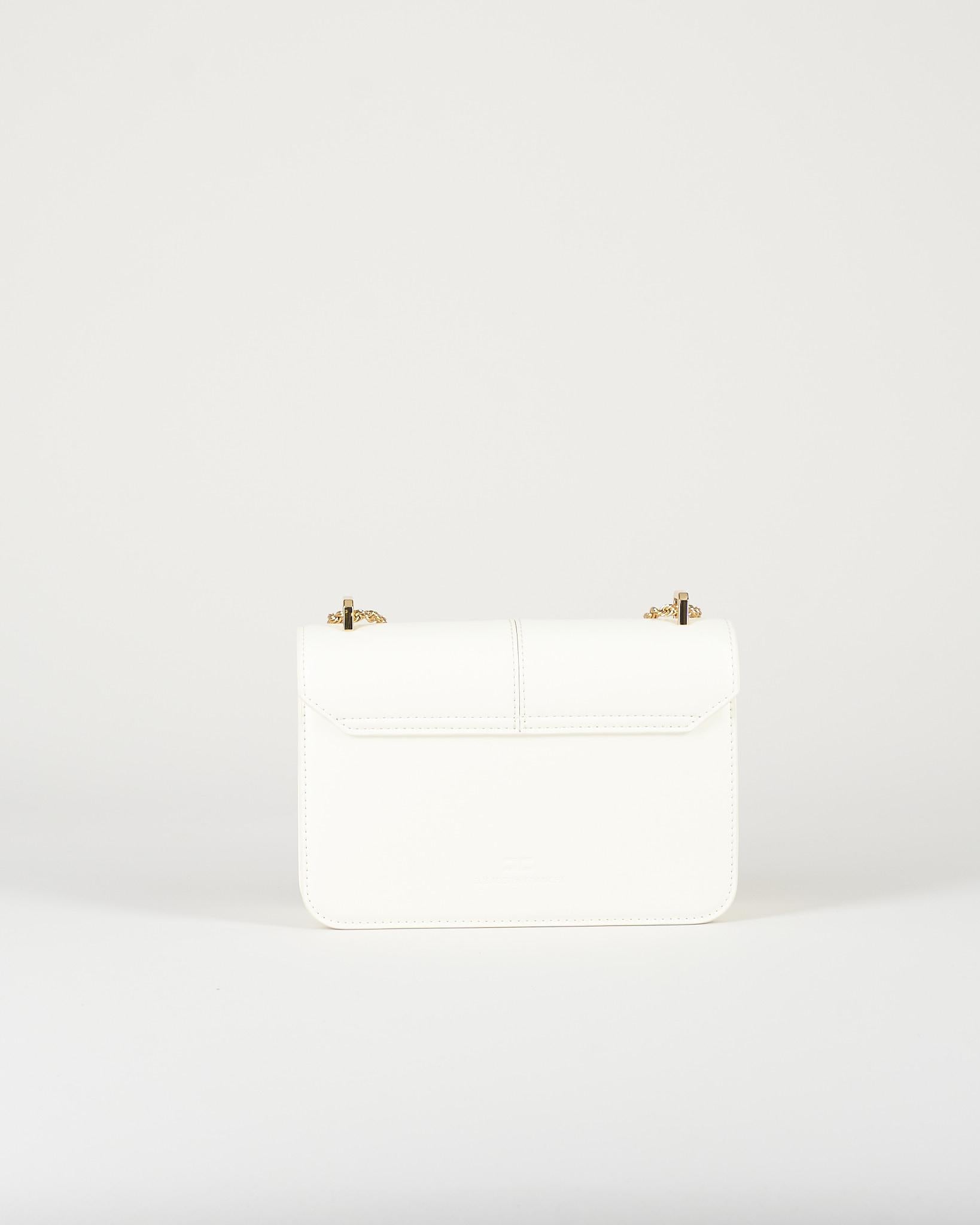 Borsa Avorio a tracolla con dettaglio logo BS91A61E2 360 ELISABETTA FRANCHI 
