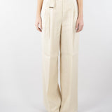 Pantalone Burro in tela di lino MSTMATERIA 7 MAX MARA STUDIO 