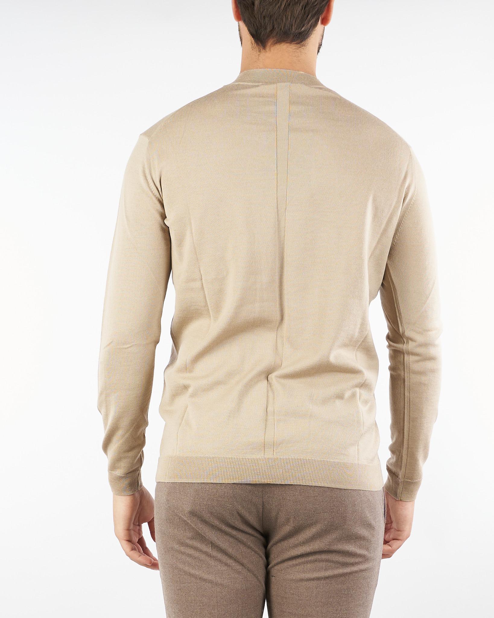 Maglia Beige in lana merinos L1MFW25266727 A039 LOW BRAND 