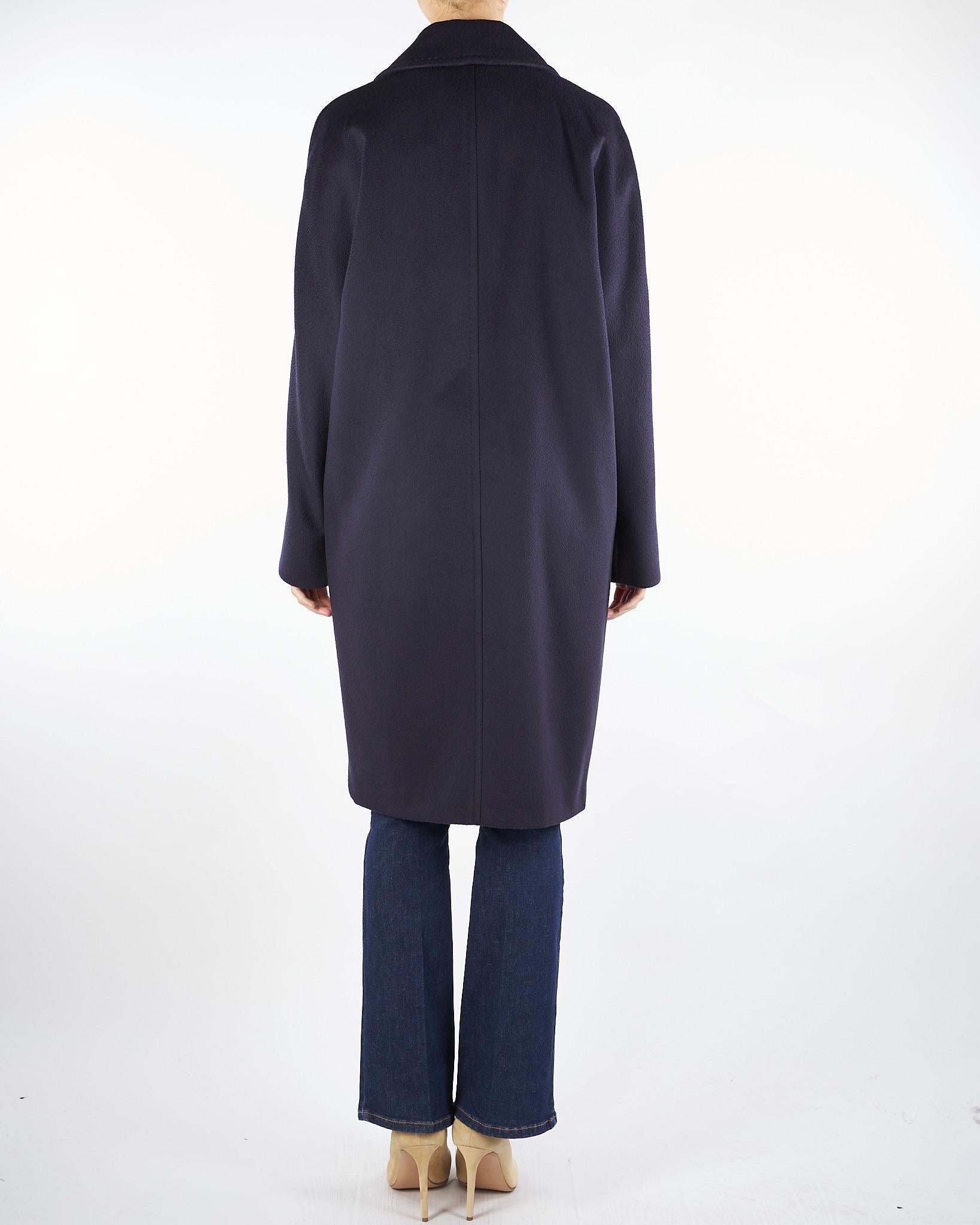 Cappotto Blu over in lana AGENDA 10 MAX MARA STUDIO 