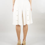 Short Bianco in misto lino e viscosa stretch MLMACAICI 4 MARELLA 